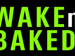 WAKEn'BAKED dispensary logo in Lad Phrao, Bangkok, Thailand.