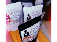 STONERTHING cannabis flower bags with Black Runtz and Jealousy strains, Thailand.
