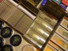 Smoking accessories from The Elephant Pattaya (Nana) dispensary in Sukhumvit, Bangkok: rolling papers, filter tips.
