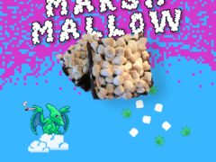 Cannabitch Shop, Lat Phrao, Bangkok: Marshmallow cannabis brownie, edibles, and pixel art design.