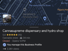 Cannasupreme dispensary and hydro shop in Kathu, Phuket, Thailand.
