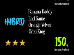 Kush Dee Pattaya cannabis dispensary flower menu: Banana Daddy, Oreo King, Gorilla Zkittlez, Girl Scout Cookies. Hybrid strains.
