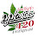Dolly's 420 logo with cursive text, green leaves, and pink accents.
