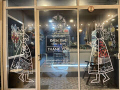 Exterior of 420 Exclusive dispensary on Ho Rattanachai Rd, Phra Nakhon Si Ayutthaya, Thailand, showing welcome sign and graphic art.