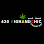 420 Island High THC logo with a green leaf.
