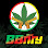 Logo with a green cannabis leaf inside a white circle, two brown hands supporting the leaf, and the word "Berry" in colored font below.