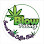 Circular logo with a green cannabis leaf and the words "Blow Healing" in green, with "24.7" and stylized text around the outside.
