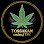 Green marijuana leaf logo with text "TONISSIAN NATURAL OIL" in a gold circle.
