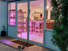 Cannabis Drunks weed dispensary, Khlong Luang District, Thailand. Flowers and smoking accessories inside.