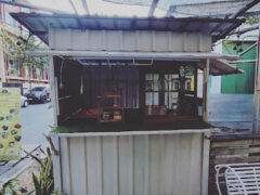Cannabis Drunks CNX dispensary, Santitham Rd, Chiang Mai. Weed flowers & smoking accessories shop in converted shipping container.