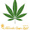 Green cannabis leaf with the words "Atlantic Organics" below.