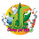Cartoon dragon with "Dragon Party" text on a circular background.