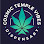 Cosmic Temple Vibes Dispensary logo with a cannabis leaf in a circle.