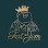 Outline drawing of a person with a crown, below the words "The King".