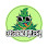 Green cartoon plant wearing sunglasses in a green circle with text "Weed Party".