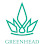 Greenhead logo: stylized green crown and leaf emblem.
