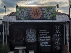 High Haven & Pond Tattoo exterior, a cannabis shop and tattoo studio in Nai Mueang, Nakhon Ratchasima, Thailand.