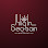 High Season logo with stylized skyscraper silhouette and the words "High Season" in a white, ornate font against a dark red background.