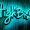 Tight Bite text in a turquoise neon-light style against a dark blue background.