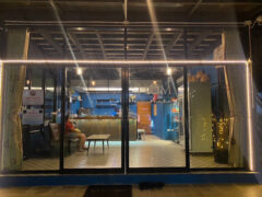 Hom @Pakbara Cannabis Dispensary in Tambon Pak Nam, Satun, Thailand. Cannabis flowers and smoking accessories visible.