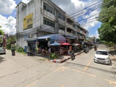 Juicy in Mystery Club, a cannabis shop in Chang Phueak, Chiang Mai, Thailand. Exterior view.