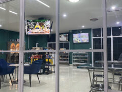 PetezPot Hua Hin cannabis dispensary interior, Nong Kae, Hua Hin, Thailand. Weed and smoking accessories on display.