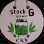 Round sticker with "stack G" text, cannabis leaves, and a jar of green buds.
