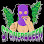 A purple-masked figure with green leafy wings and the word "OMEGAROOM" in purple font at the bottom.