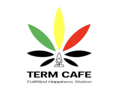 Logo of Term Café เติม คาเฟ่ in Nakhon Ratchasima, Thailand, featuring a cannabis leaf with rocket ship, for flowers & accessories.
