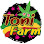 Toni Farm logo with yellow, red, and green accents, and a cannabis leaf illustration.