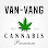 VAN-VANG cannabis logo with green marijuana leaf.