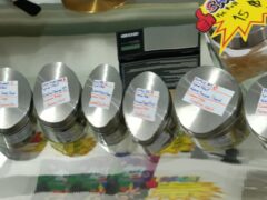 Cannabis strains and products displayed at Kor Chor in Bangkok.