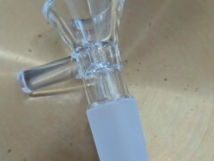 Glass cannabis bowl for smoking accessories.