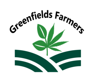 Greenfields Farmers logo with green plant leaves and fields, and the text "Greenfields Farmers" arched above.