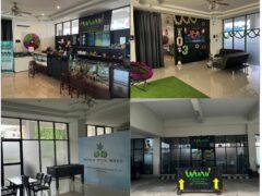 World Wide Weed cannabis dispensary, Pattaya, Thailand. Interior and exterior views. Cannabis shop with weed strains, cafe, and accessories.