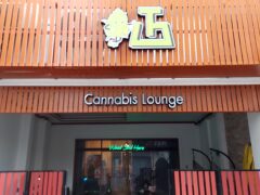 Top Genetics cannabis lounge exterior in Chiang Mai. 