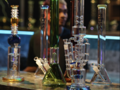Smoking accessories at LV Cannabis Boutique, Bang Tao, Phuket. Weed shop in Thailand.