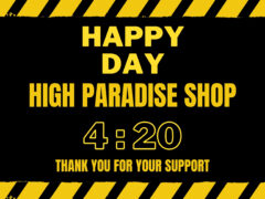 High Paradise Shop cannabis dispensary promo in Phitsanulok, Thailand; featuring 