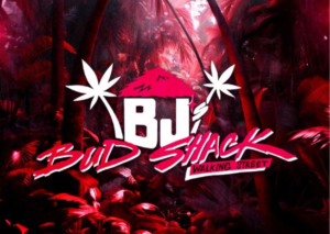 BJ's Bud Shack Walking Street" logo against a red jungle background.