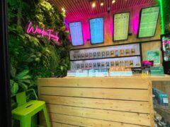 Interior of WeedeN Kata Beach, Phuket, a cannabis dispensary in Thailand with weed, CBD, & cannabis flower products.
