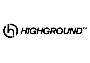 Highground logo in black text with a stylized "H" icon on a white background.